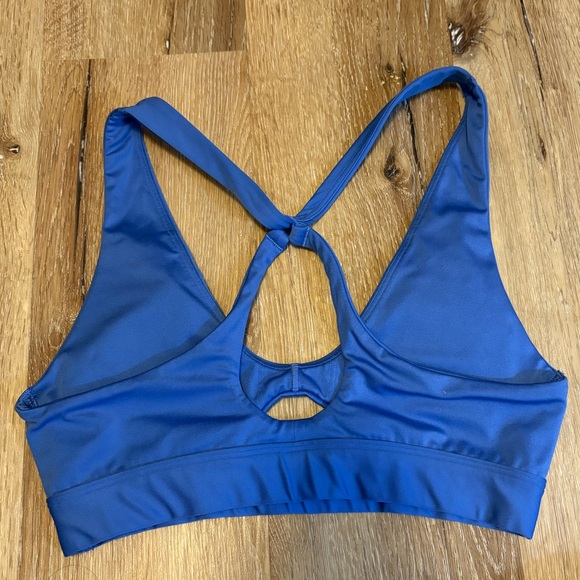Gymshark Peek A Boo Sports Bra with Cutout Details on Front & Back in Iris Blue - Picture 5 of 5